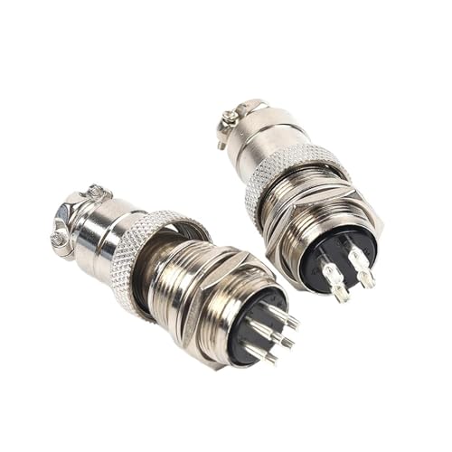 Connecteur à souder GX20 mâle femelle 3 broches à écrou métallique