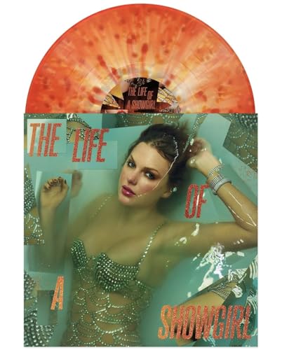 Album Art for Taylor Swift The Life of a Showgirl: Lit My Sky Up Orange Metallic Vinyl by Taylor Swift