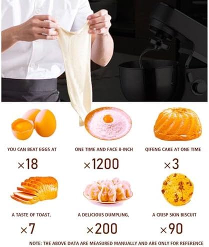 Mixer commerciale con supporto, 10 l, resistente, con 8 velocità, per panetteria e ristorante, attrezzatura da cucina di qualità professionale