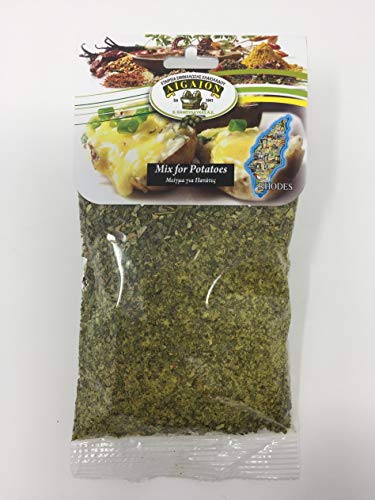 authentische Gewürzmischung für griechische Brat-, Grill- und Ofenkartoffeln 50 g von AIGAION / Rhodos Cover