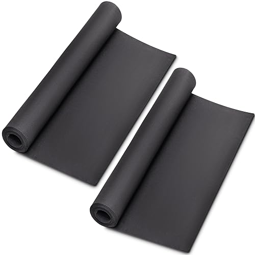 Image of 2-Pack Black Eva Foam Cosplay Sheets roll, Premium eva Craft Foam 1mm Thick, 13.5 inch x 49 inch, High Density 86kg /m3 for Cosplay Costume, Crafts, DIY Projects by MEARCOOH
