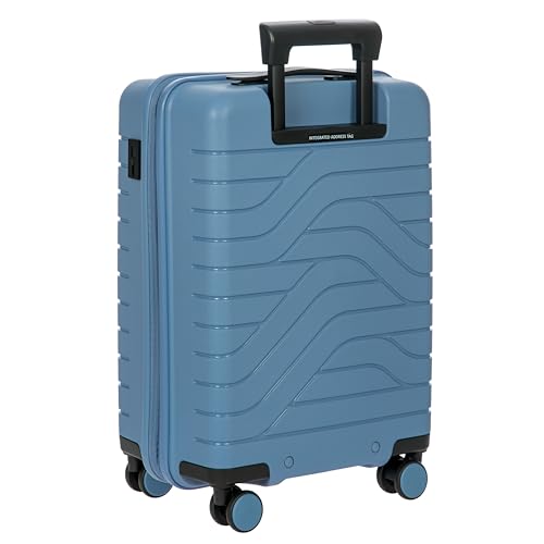 Bric's B|Y Ulisse Spinner Suitcase - 21" Inch Carry-On Luggage - Hard Exterior and TSA-Approved Lock - Grey Blue3