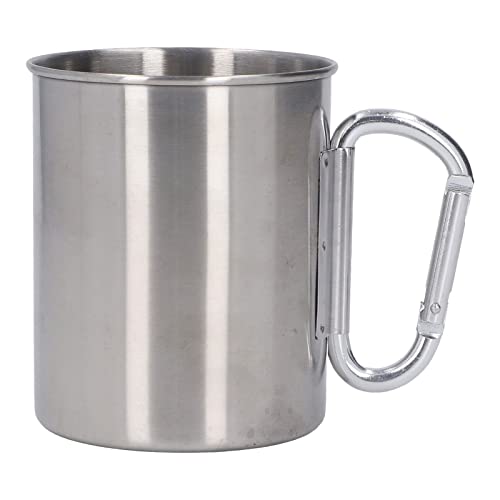 Oleqe Coffee Cup, 304 Stainless Steel Cup, Multi-Purpose Single-Layer Portable Travel Coffee Cup, Suitable For Outdoor Camping Mountaineering #TOP4