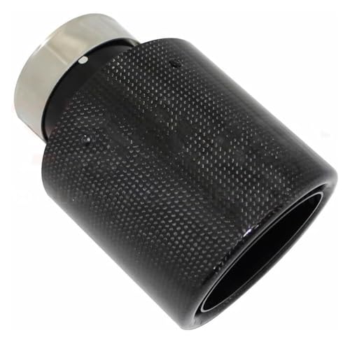 Punta curva de escape universal negra en acero inoxidable con brillo deportivo 6
