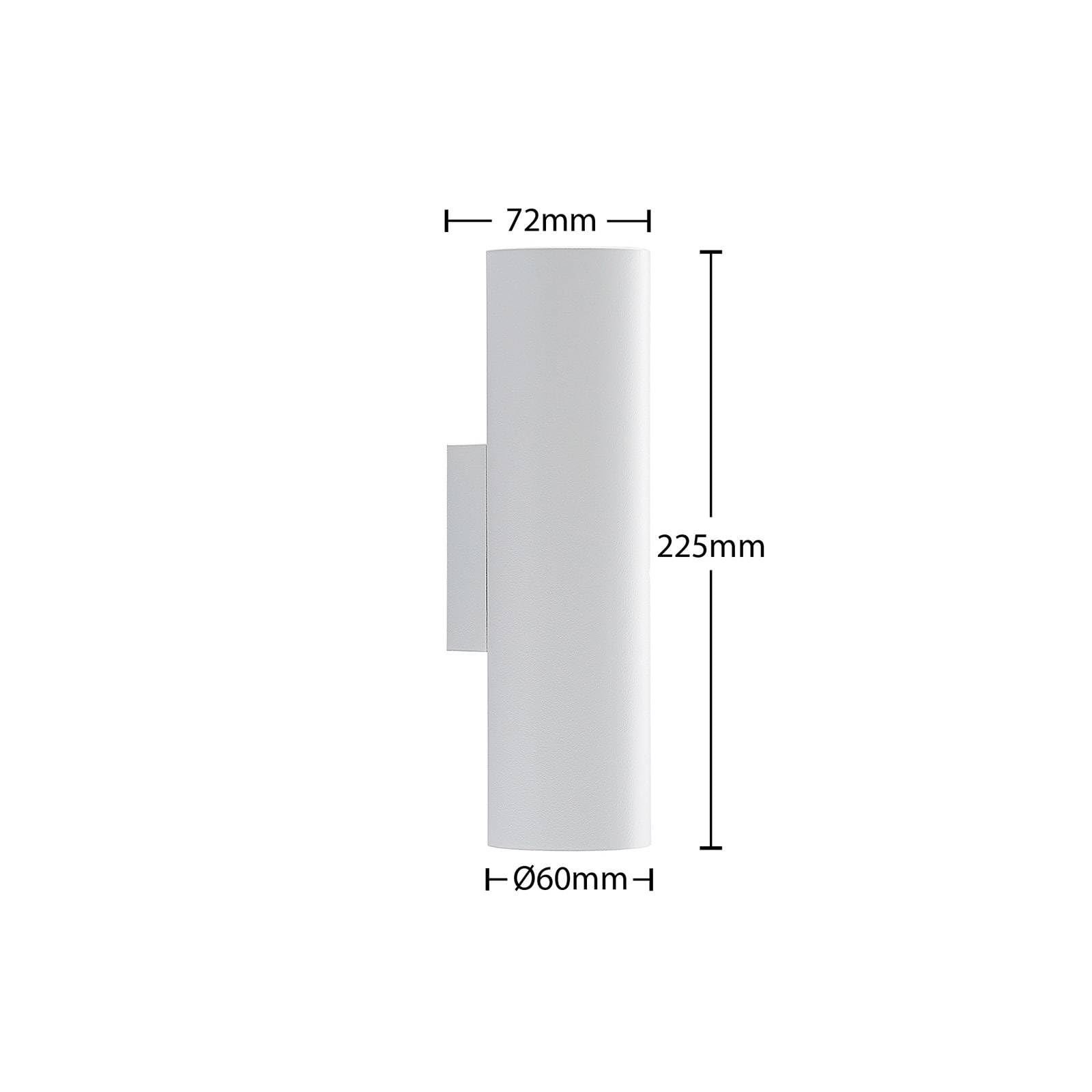 Arcchio Wandleuchte, Wandlampe Innen Brinja (Modern) in Weiß aus Aluminium (2 flammig GU10) - Wandstrahler Wandbeleuchtung Schlafzimmer/Wohnzimmer Flurleuchte