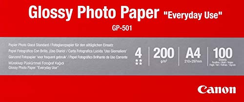 Canon Gp-501, Papel Fotográfico A4 con Brillo (100...