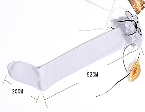 Thigh High Stocking Lolita Lace Top Over the Knee High Socks for Women Girls Cotton Long Socks PTK12-3N2