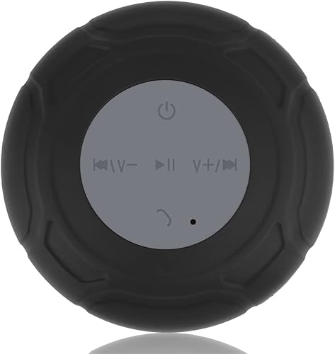 Altavoz de ducha Bluetooth impermeable, inalámbrico, pequeño, pequeño, portátil, resistente al agua, con ventosa, micrófono integrado para niños,