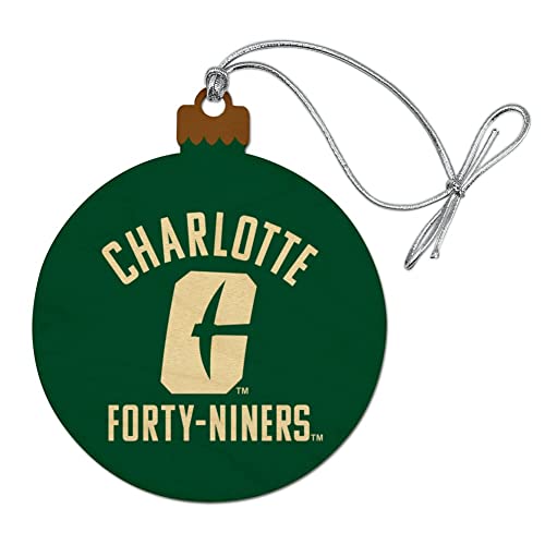 GRAPHICS & MORE UNC Charlotte 49ers Logo Wood Christmas Tree Holiday Ornament