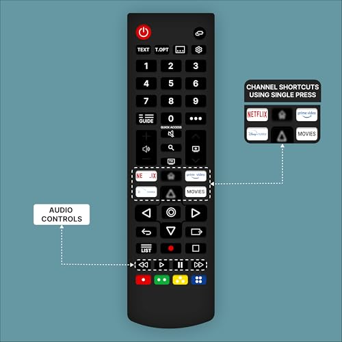 Image of ZIEVA Compatible with LG Smart tv Remote Control - Without Voice - Hotkeys Netfix, Prim Video, Movies and Hotstar Use for LCD LED OLED QLED 4K UHD 8k Android TVs (AKB76040308)