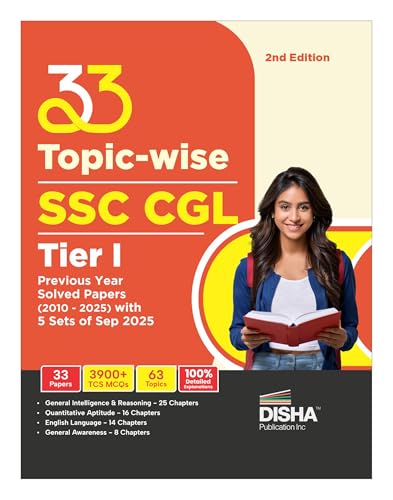 Disha 33 Topic-wise SSC CGL Tier I Previous Year Solved Papers (2...
