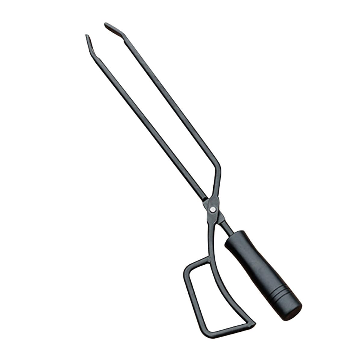 DECHOUS Pinza per Carbone da Barbecue in Ferro Nero, Resistente e Comoda, per Picnic e Serate All'aperto Impugnatura Allungata Stabile