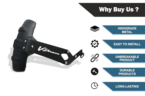 Image of Vstrom SX-250 Heavy Duty Motorcycle Rear Mudflap Guard, Black, Reflective Tyre Hugger |Splash Guard Suitable for Vstrom SX-250.