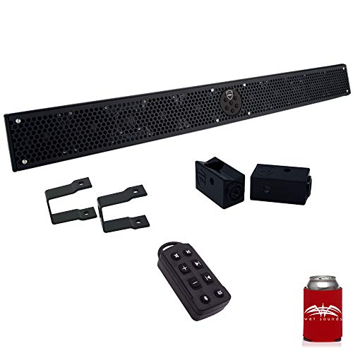 Wet Sounds Stealth 10 Ultra HD Black + UTV Mounting Kit, Slider Bracket and Square 1