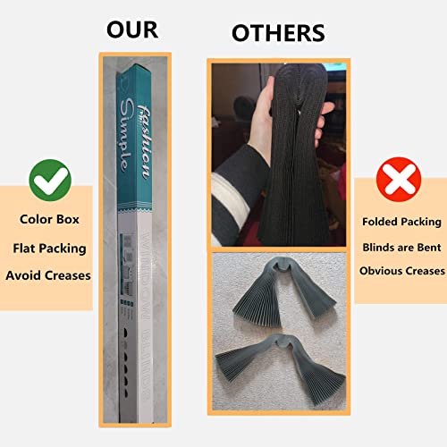 Window Blinds Cordless No Drill Cut To Size Clip On Stick On Self Adhesive Temporary Blinds Pleated Paper Blinds For Windows Doors Shades For Home Nursery Bedroom Kitchen Bathroom #TOP5