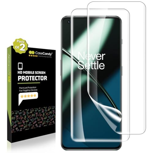 Image of Casecandy - (2 Pack Curved Screen Protector Guard For OnePlus 8 Pro Curved Screen (6.7 inches) | OnePlus 8 Pro Screen Protector Film - HD /3 Months Warranty