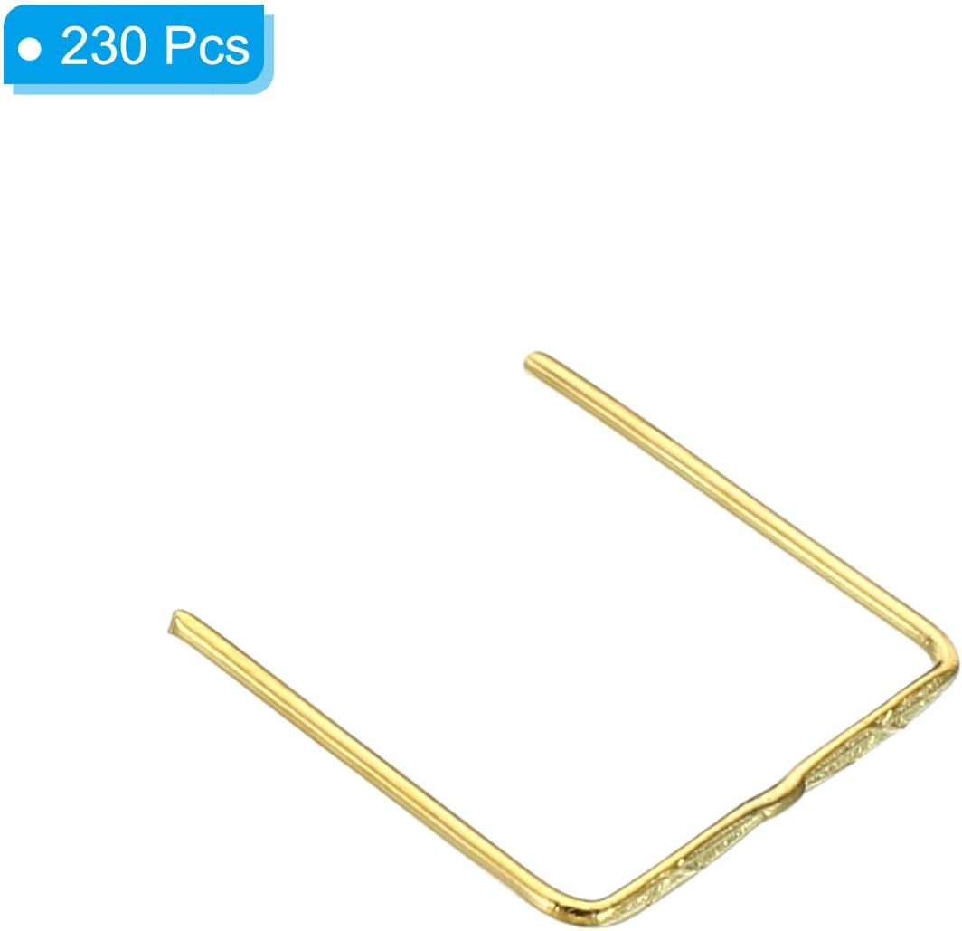 PATIKIL Chandelier Connector Pins, 230 Pack 14mm/0.6" Length Chandelier Lamp Hanger Pin for Fastening Crystals Prisms Sun Catcher, Golden image 3