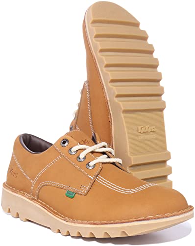 Kickers Unisex Derby Oxford, Tan, 7 Us Men #TOP4