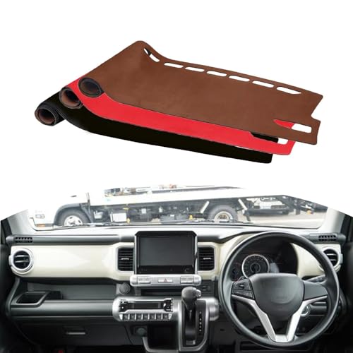 Coeokss ダッシュボードマット 車内 装飾マット に適用 2017年モデル スズキ クロスビー 2017年12月 - 現行 車種専用 サンシェードマット スエード素材 防塵 汚れ防止 日除けマット 紫外線パッド ダッシュボード保護用 内装マット(ブラ