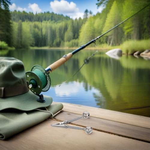Campanas de alarma de pesca PRETYZOOM accesorio portátil de doble cascabel para hielo y banco 7