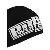 Pit Bull West Coast Męska czapka Classic Boxing, czapka zimowa, czapka sportowa, czapka beanie, czarno-biała