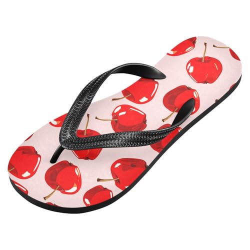 Red Fruit Pink Flip Flops for Beach Thong Sandals Anti-slip Lightweight Beach Shoes for Summer Outdoor Travel2