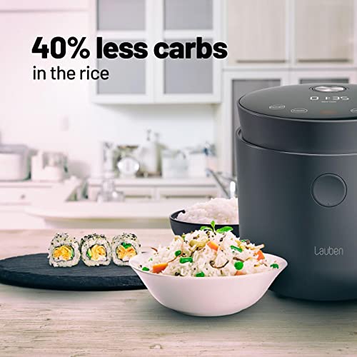 Lauben Low Sugar Rice Cooker with low sugar function, capacity 1.5l, 6 modes, delayed start, keep warm, dishwasher safe container, non-stick surface, UK plug included - Image 3