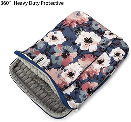 Kinmac 360° Heavy Duty Protective Laptop Computer Sleeve case Bag Cover with Handle for MacBook Pro 14 inch,14 inch-14.4 inch HP Lenovo Dell ASUS Acer Laptop (Camellia) — view 3
