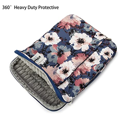 Kinmac 360° Protective Laptop Sleeve Case Bag Cover with Handle for MacBook Pro 16 inch,16 inch HP,Lenovo,Dell,ASUS,Acer Ultrabook and Business Laptop (Camellia)