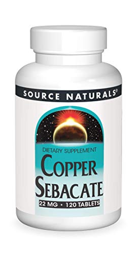 Copper Sebacate 22mg Source Naturals, Inc. 120 Tabs Copper Sebacate 22mg Source Naturals, Inc. 120 Tabs