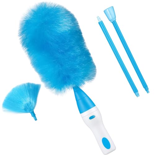 AntDau71 - Spolverino Elettrico, Spazzola elettrica Rotante a batteria, 360 Gradi Senza Fili Pulizia Spazzole per Pulire casa, cucina, bagno, piastrelle, ufficio, Auto. Spin Duster - CW784