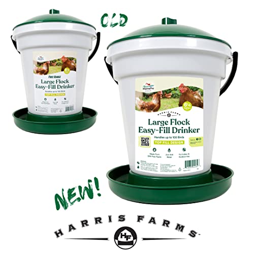Harris Farms Poultry Drinker | Simple And Easy To Use For Any Size Flock | Made Of Bpa-Free Plastic | 6.25 Gallon, Green #TOP2