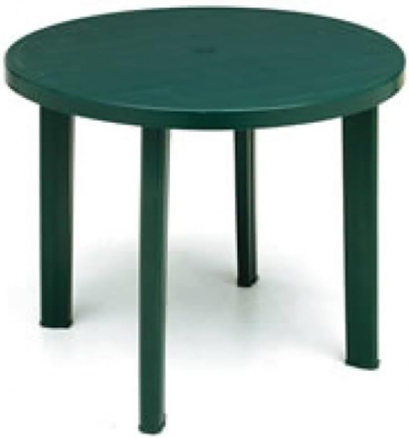 Bica Round Table, Resin, Green, 90 cm