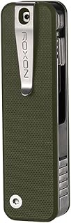 ROXON S503G 9 in 1 Mini EDC Pocket Knife Multitool with G10 Handle