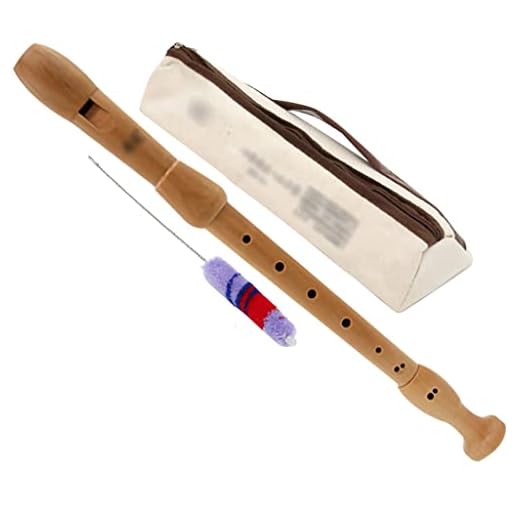 Flauta Dulce Escolar Flauta Dulce De Arce Alto Extraíble,Flauta F Barroca Para Adultos 8 Agujeros,Con Bolsa Almacenamiento Y Bastoncillo Limpieza(Natural,German F)