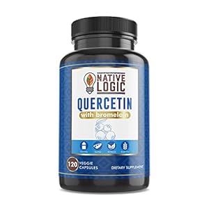 Native Logic Quercetin with Bromelain Supplements, Immune Support Supplement with Antioxidant Properties, Supports Joint…