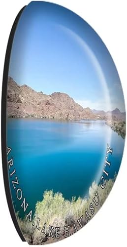 Miniatura 2 de Crystal - Imanes para nevera, diseño de Lake Havasu City Arizona, diseño de recuerdo de viaje de Estados Unidos, para regalo, decoración del hogar,