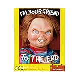AQUARIUS Chucky Puzzle (500 Piece Jigsaw Puzzle) - Glare Free - Precision Fit - Virtually No Puzzle Dust - Officially Licensed Chucky Merchandise & Collectibles - 14 x 19 Inches