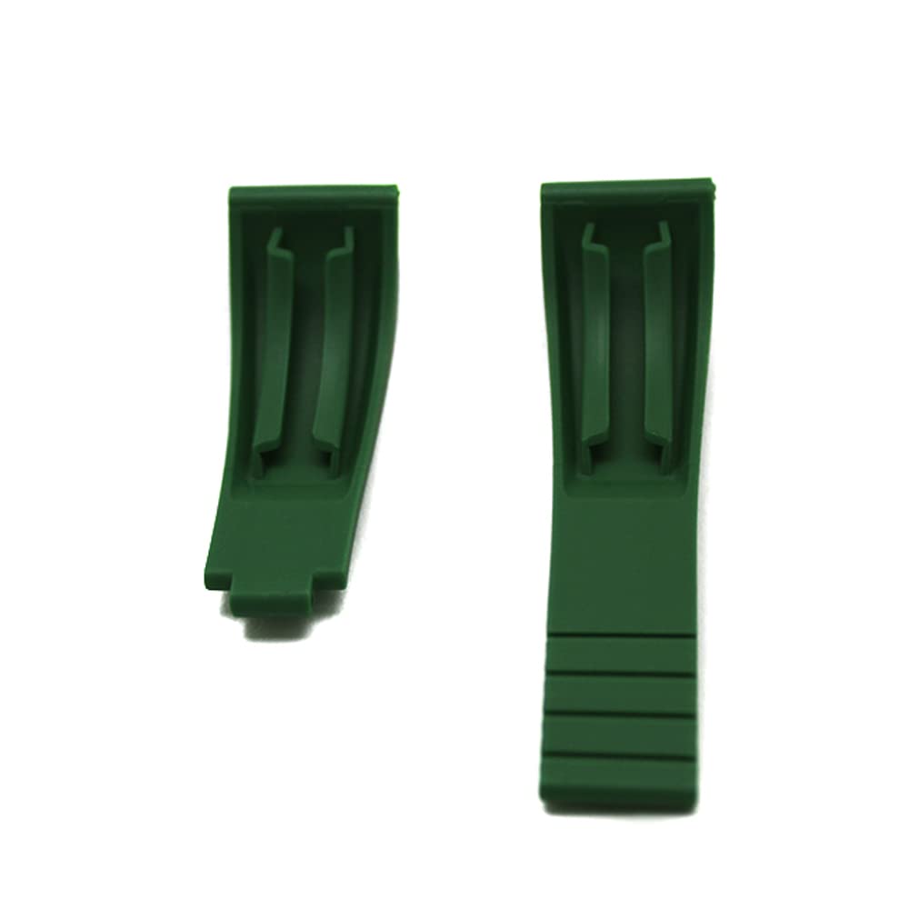 Cinturino orologio in gomma compatibile per Rolex Daytona da 20mm con ansa dritta nero blu verde da uomo subacqueo con alette interne kit montaggio [Attacco fibbia 16-9mm]