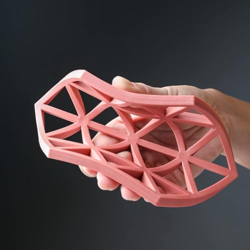 Agabani Trivet Mats,6 Pack Silicone Table Mats Heat Resistant Hot Pans Non-Slip Pot Holders Placemat for Bowl Dishes Kitchen Cooking Dining - Triangle & Line Mix (Set of 6)