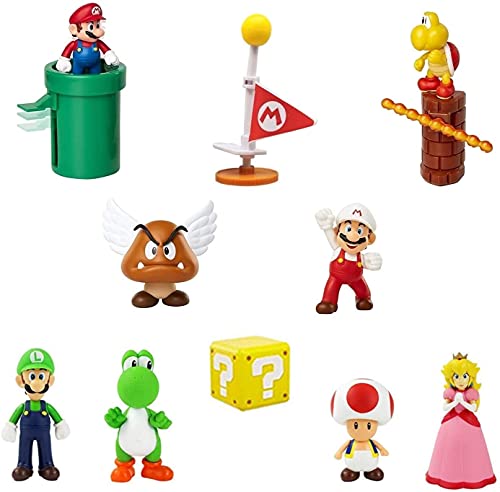 Super Mario Toys รขโฌโ Set of 12 Mario Figures with Luigi and Yoshi,Princess Peach รขโฌโ Mario Action Figures with Movable Heads and Arms รขโฌโ Mario Playset for Playing or Decoration รขโฌโ 3-inch Super Mario Figures Super Mario Toys รขโฌโ Set of 12 Mario Figures with Luigi and Yoshi,Princess Peach รขโฌโ Mario Action Figures with Movable Heads and Arms รขโฌโ Mario Playset for Playing or Decoration รขโฌโ 3-inch Super Mario Figures