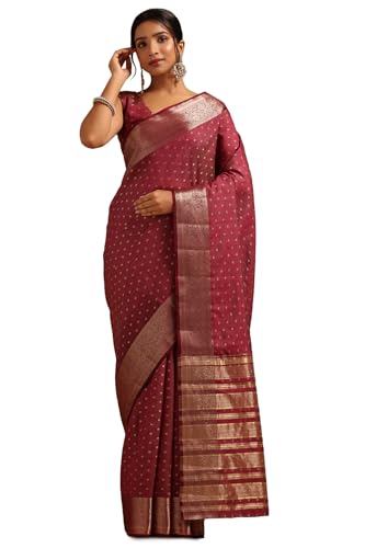 Image of Soch Womens Art Silk Zari Woven Saree
