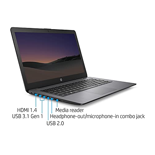 Image of Unknown Brand 2021 Premium 14-inch HD Laptop - Intel Dual-Core Processor Up to 2.6GHz - 4GB RAM - 64GB eMMC Storage - Webcam - Bluetooth - HDMI - Wi-Fi - Brilliant Black - Windows 11 (Renewed)