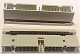PC Accessories - Connectors Pro 10-Pack 2X17 34P Dual Rows 2.54mm Shrouded IDC Male Header, 34 Pins Male Crimp Connectors 10-PK Grey
