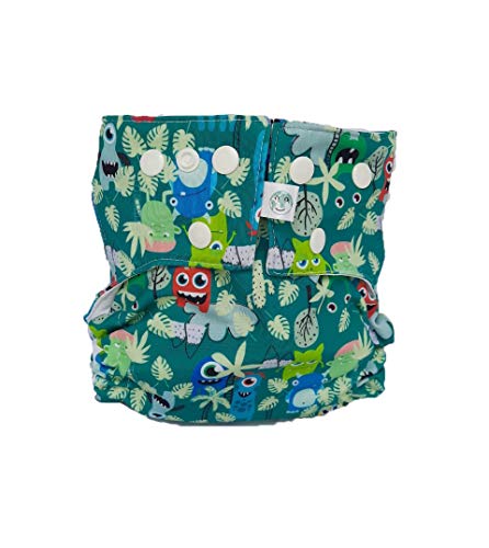 Fralda Ecológica Monstrinhos Dia e natação