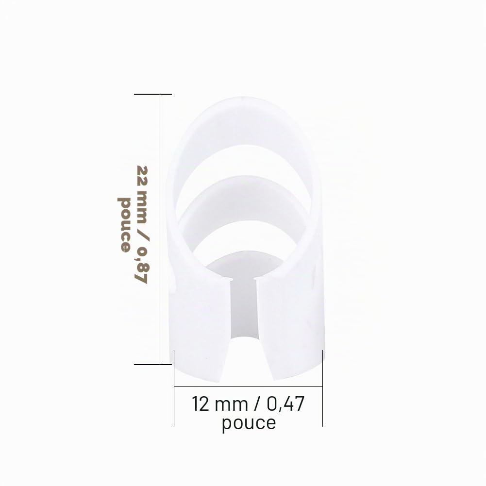 4Pcs Onglets de Doigt, Plastique DIY Finger Médiator Guitar Finger Protecteurs Accessoire pour Guitare Ukulélé Banjo.