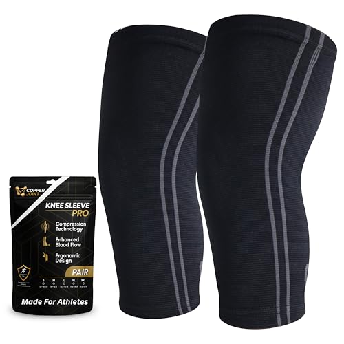 CopperJoint Athletic Knee Sleeve Pair