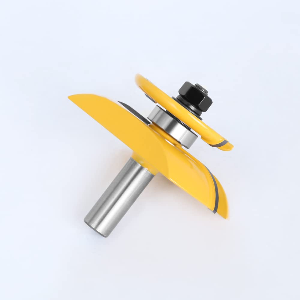 Mèche De Routeur À Panneau Surélevé Avec Anse De Coupe Arrière 3-1/4 Mèche À Tenon, Fraise Pour Le Travail Du Bois 1 Pièce,tige De 12 Mm