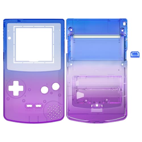 Extremerate QCBP3015 Ips Ready Upgraded Extremerate Gradient Translucent Bluebell Replacement Shell Full Housing Cover Buttons For Gameboy Color thumb #8
