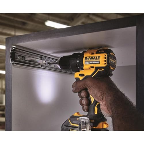 DEWALT ATOMIC 20V MAX* Cordless Drill/Driver Kit, Compact, 1/2-Inch (DCD708C2)